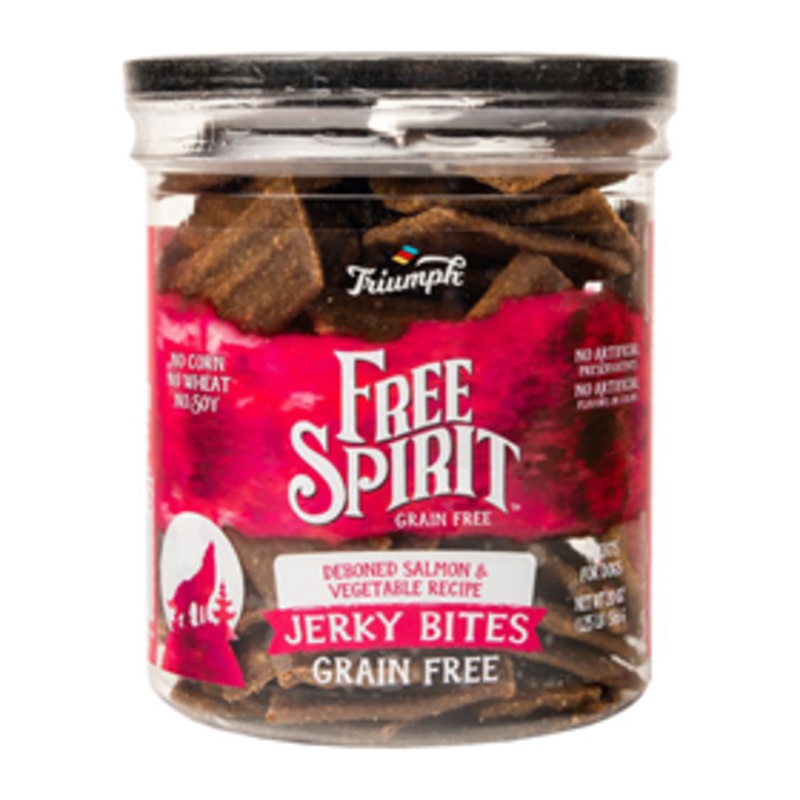 Triumph Free Spirit Grain Free Salmon  & Vegetable Recipe Jerky Bites 20 oz.