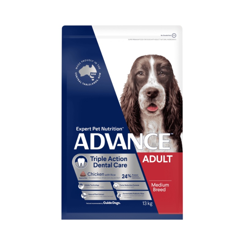 Advance Triple Action Dental Care Chicken with Rice Medium Breed Dog Dry Food