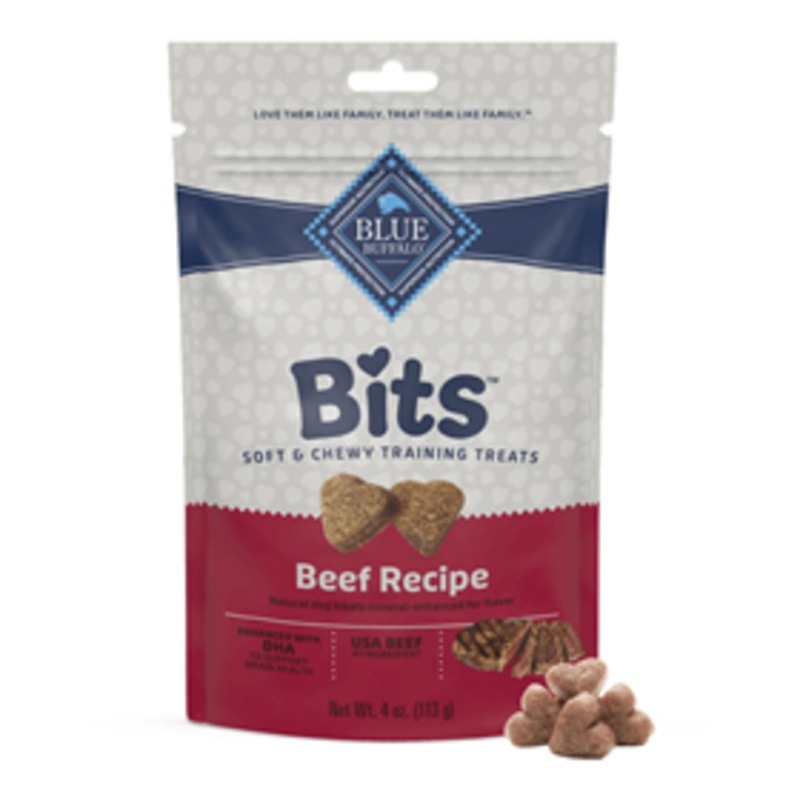 Blue Bits Tender Beef Soft-Moist Training Treats 4 oz.