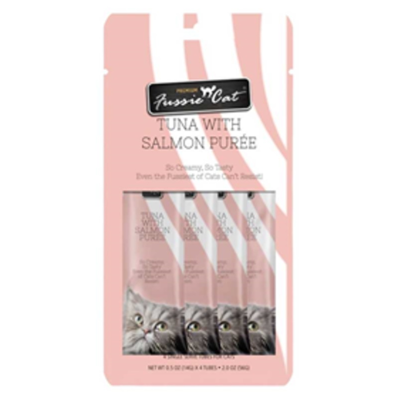 Fussie Cat Tuna with Salmon Puree 4 Pack