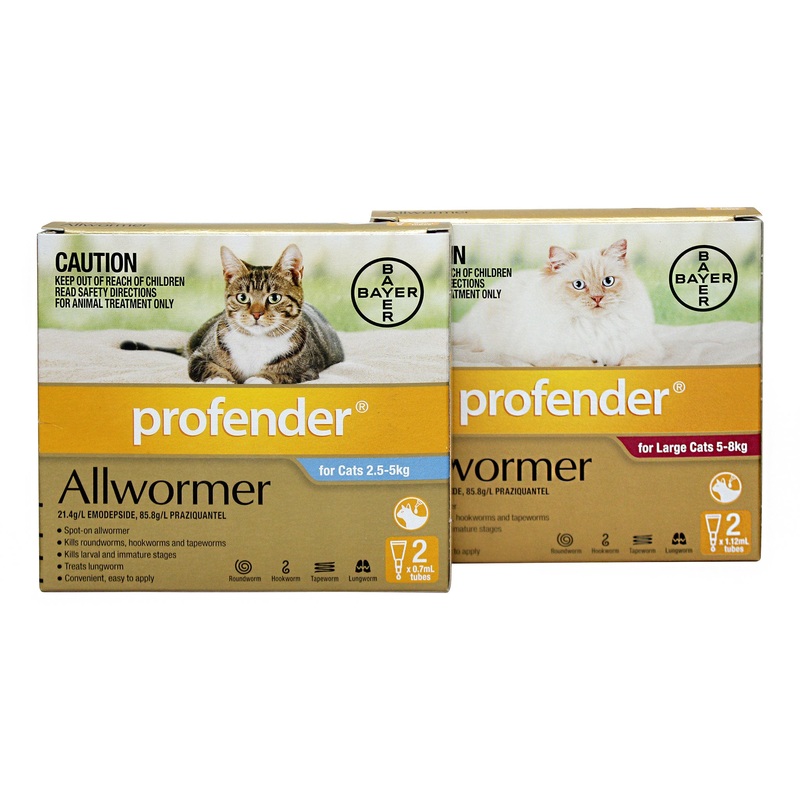 Profender Spot-On Allwormer for Cats 2’s