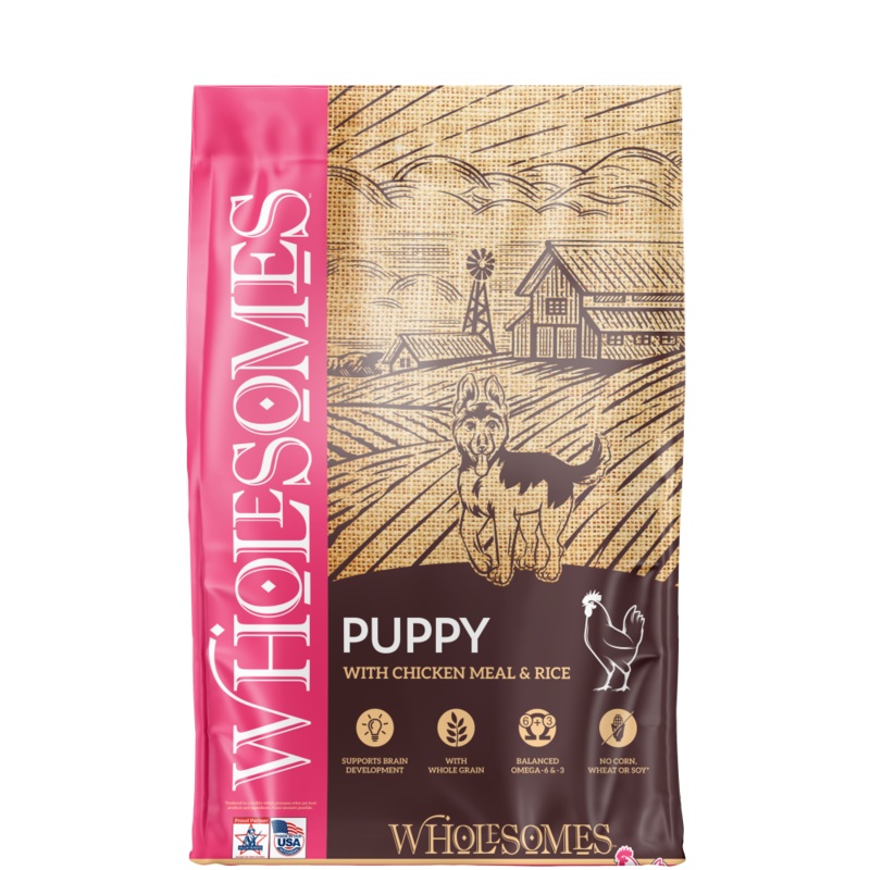 Wholesomes Puppy Chicken Meal & Rice Recipe For Puppies