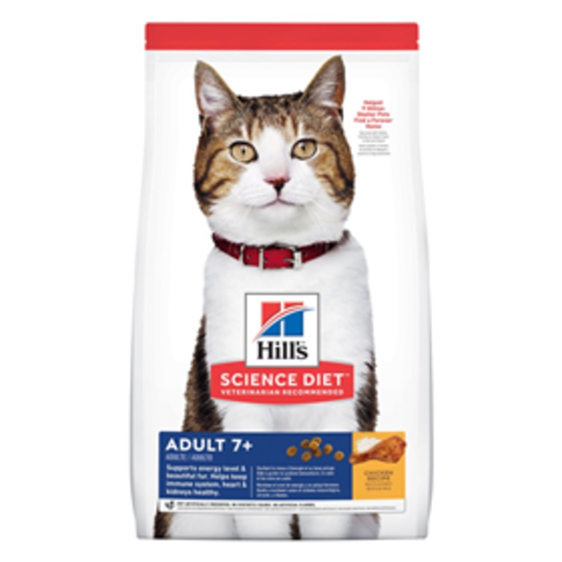 Hills Science Diet Adult 7+ Cat Food 4 lbs