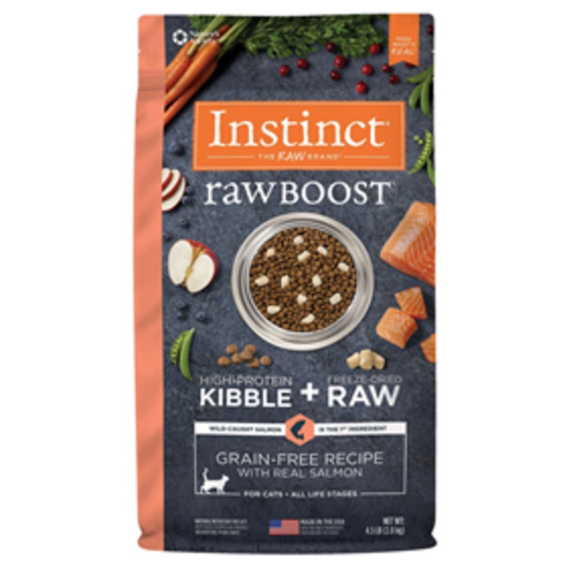 Instinct Raw Boost Grain-Free Recipe with Real Salmon Cat Food 4.5 lbs