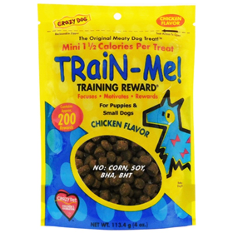 Crazy Dog TRaiN-ME! Training Reward Chicken Flavored Dog Treats 4 oz.