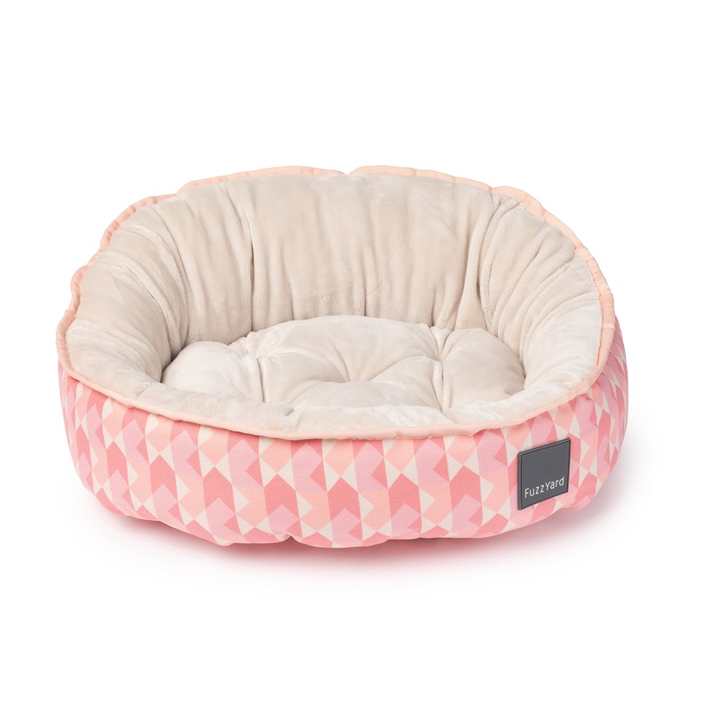 FuzzYard Pink Lemonade Reversible Dog Bed
