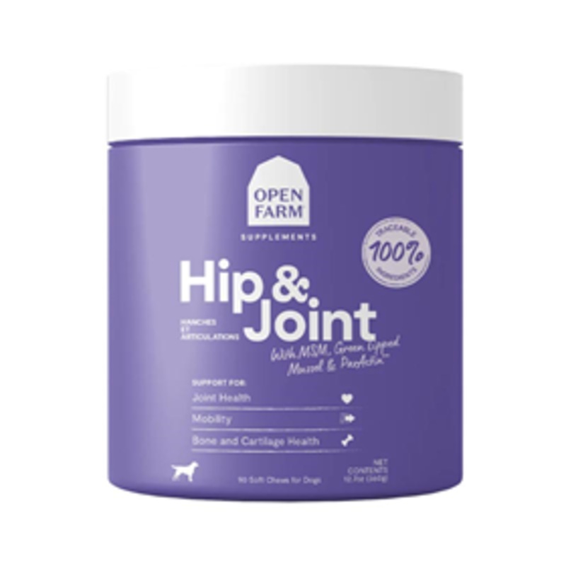 Open Farm Hip & Joint Supplement Chews for Dogs 90 ct