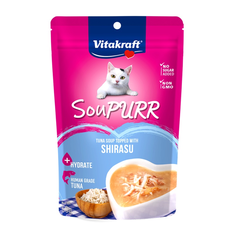 Vitakraft Cat Soupurr Tuna Soup Topped with Shirasu 50g