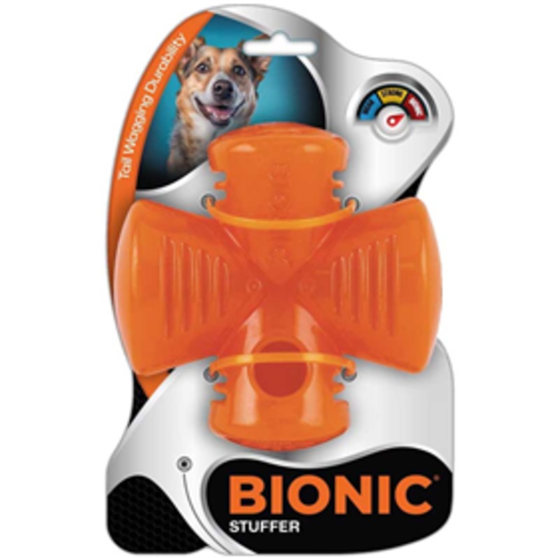 BIONIC Stuffer Tough Interactive Dog Treat Toy 5 inch