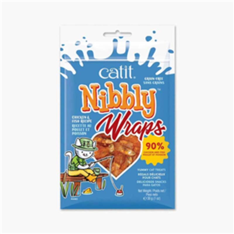 Catit Nibbly Chicken & Fish Wrap 1oz