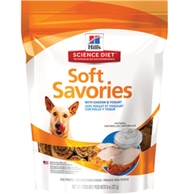 Hill’s Science Diet Soft Savories Chicken & Yogurt Dog Treats 8 oz.