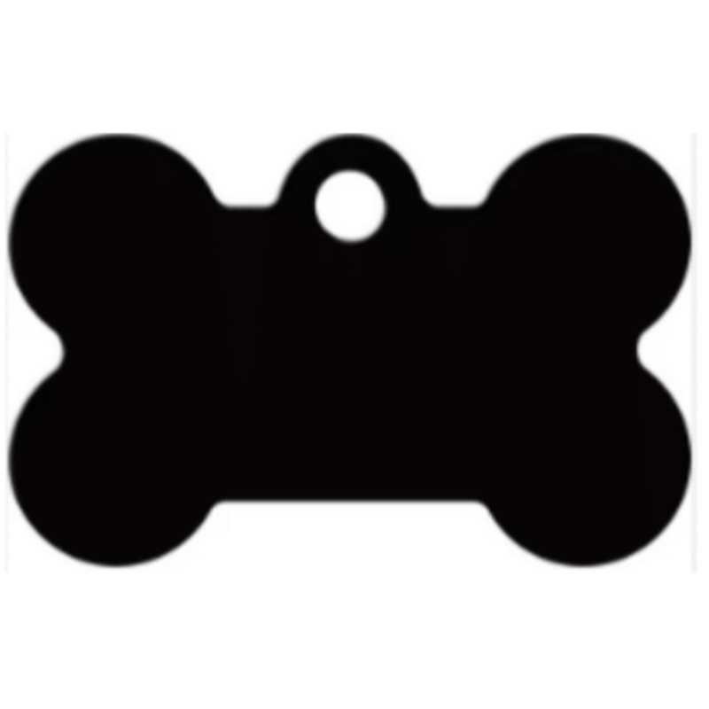 I.D Tag Black Bone XL 5.3×3.5cm