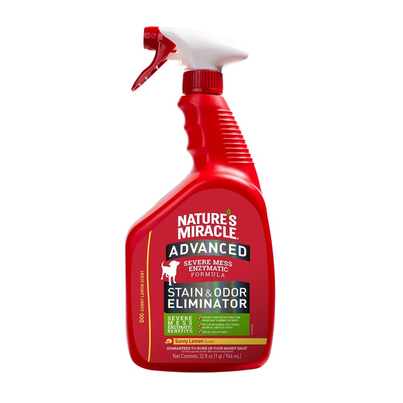 Nature’s Miracle Advanced Dog Stain and Odour Eliminator Lemon 946ml