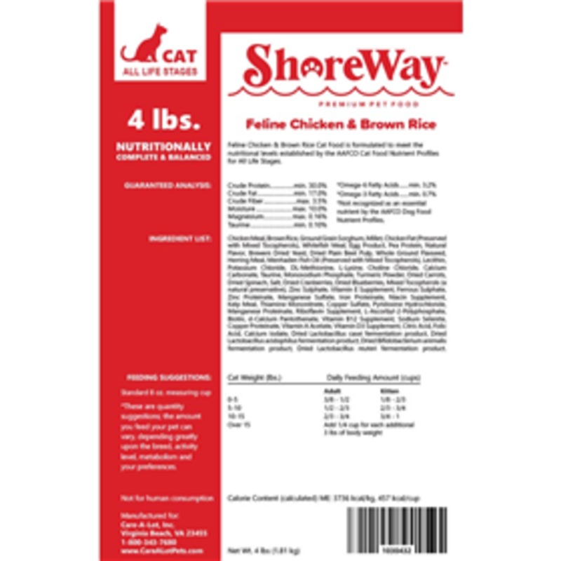ShoreWay Feline Chicken & Brown Rice Dry Cat Food