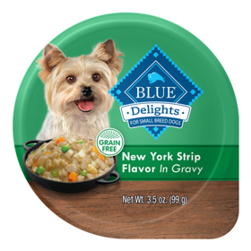 Blue Buffalo Blue Delights Grain-Free New York Strip Flavor in Gravy 3.5 oz.