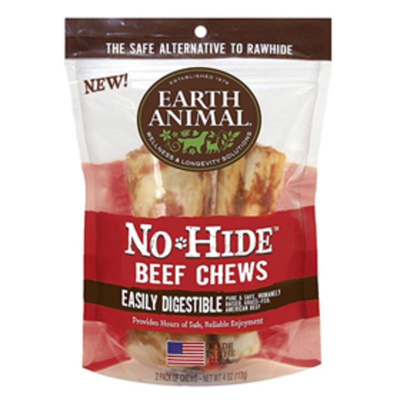 Earth Animal No-Hide Beef Recipe Dog Chews Small 2pk
