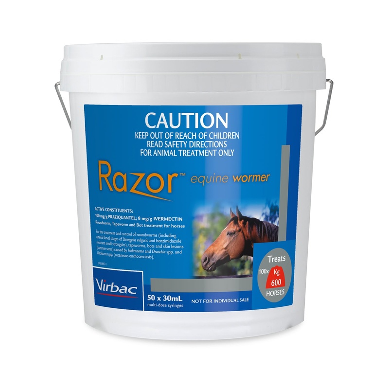 Equine RAZOR Wormer – Stud Bucket (50)