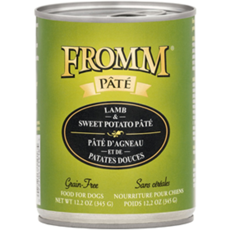 Fromm Pate Grain-Free Lamb & Sweet Potato Dog Food Can 12.2 oz.