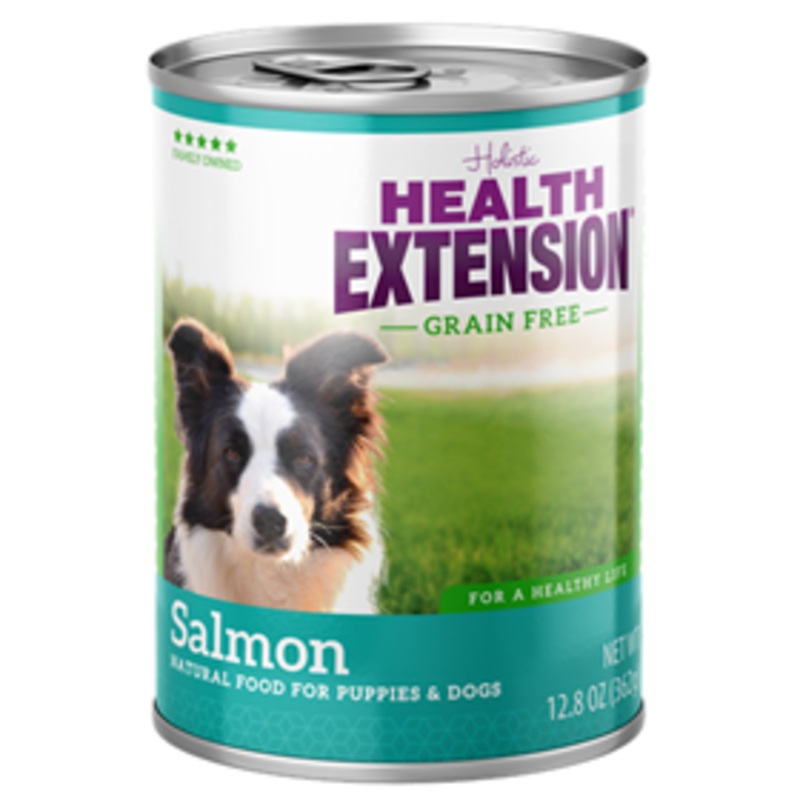 Health Extension Grain Free Salmon Natural Food for Puppies & Dogs 13 oz.