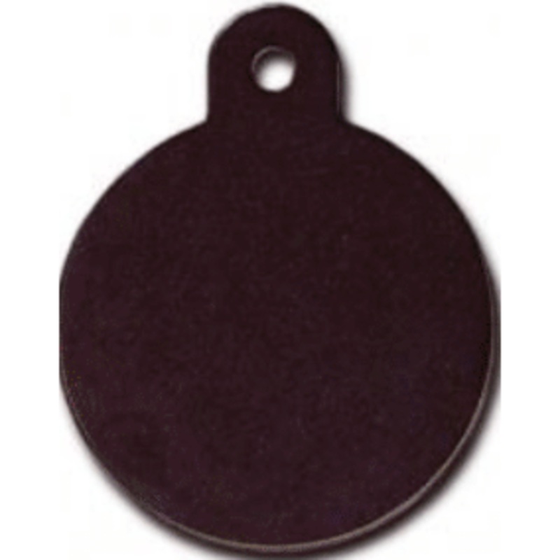 I.D Tag Large Circle Black 3.1×3.9cm
