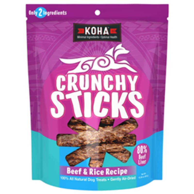 KOHA Crunchy Sticks Beef & Rice Recipe Dog Treats 10.58 oz.