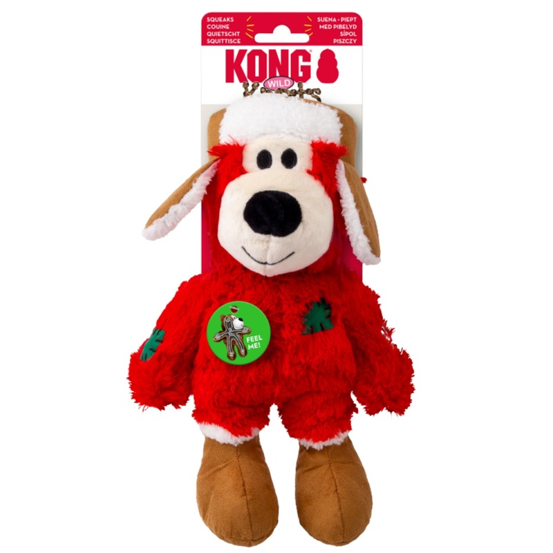 KONG Holiday Wild Knots Red Bear