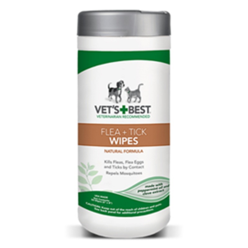 Vet’s + Best Flea + Tick Wipes 50 ct.