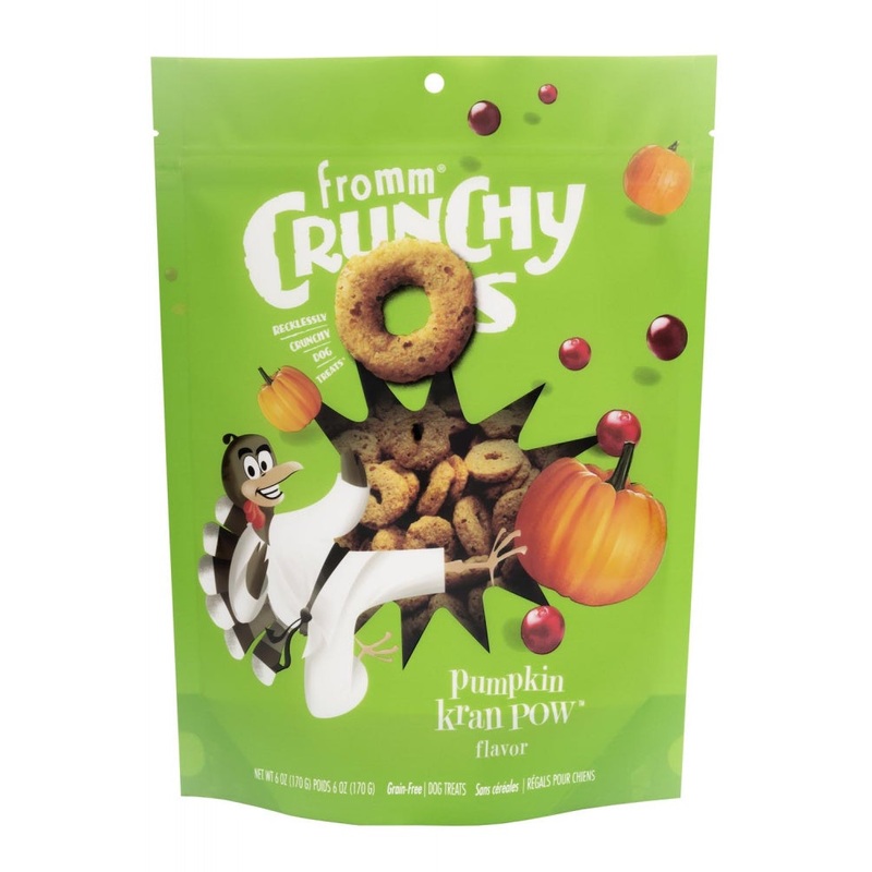 Fromm Grain Free Crunchy Os Pumpkin Kran POW Flavor 6oz Bag of Dog Treats