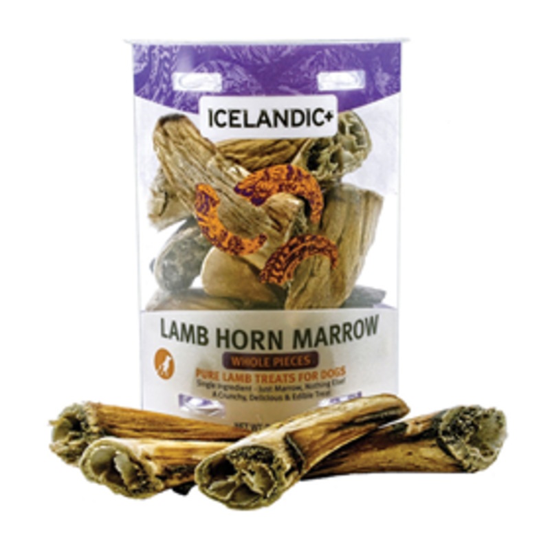 Icelandic+ Lamb Horn Marrow Whole Pieces Dog Treat 4.5 oz.