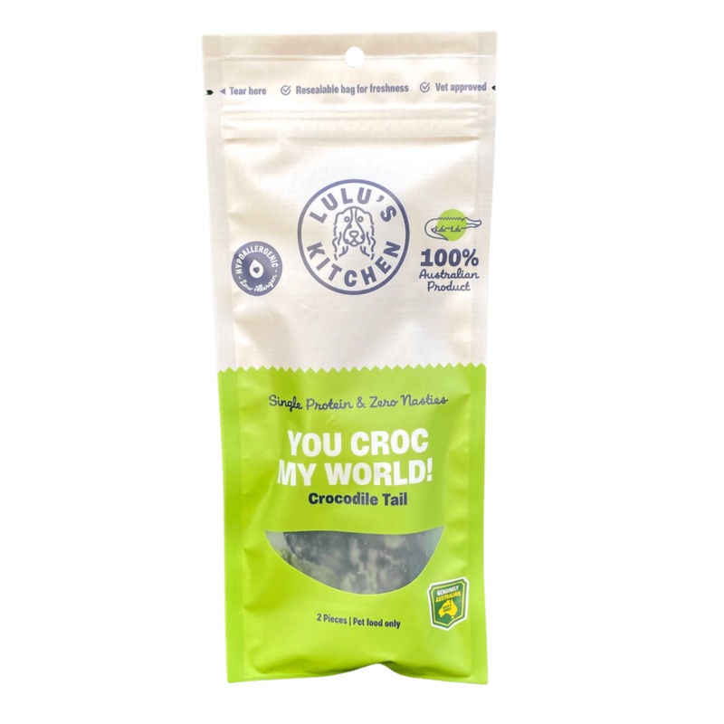 Lulu’s Kitchen You Croc My World Crocodile Tails Dog Treat 70g
