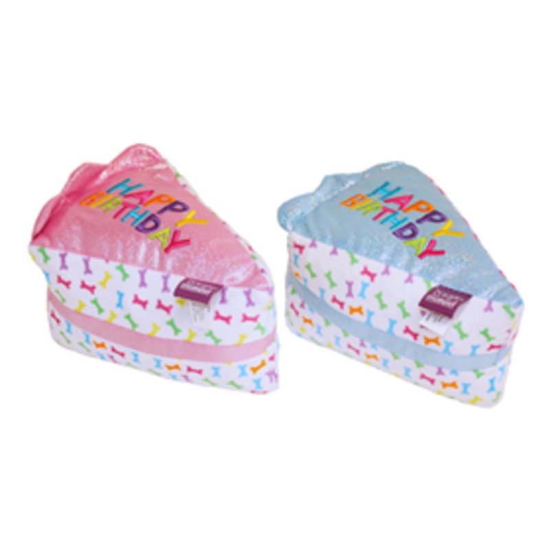 Multipet Birthday Cake Slice Plush Toy Assorted