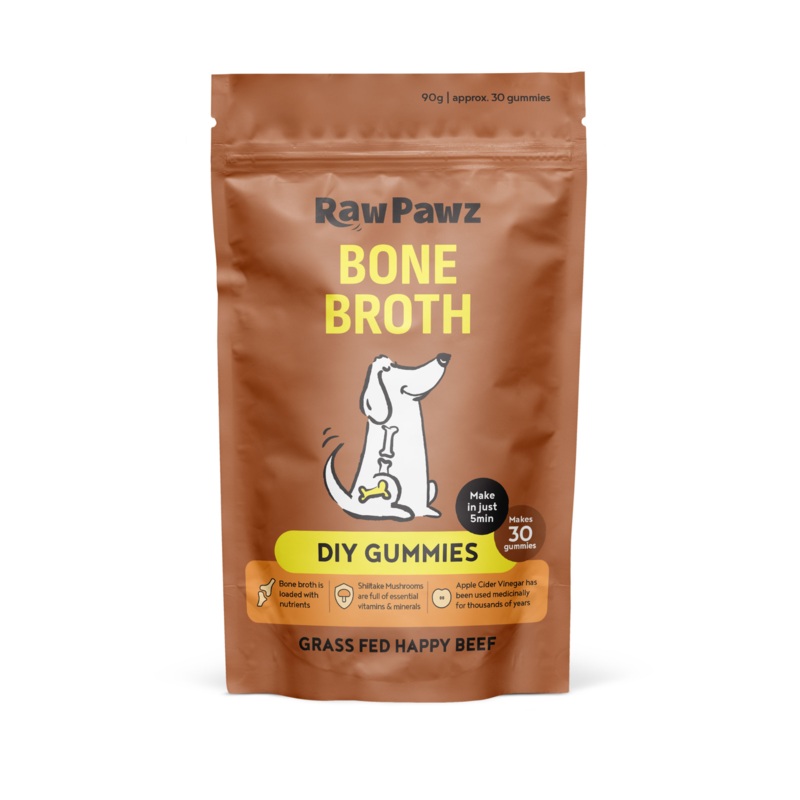 Raw Pawz DIY Gummies Bone Broth Dog Treats90g