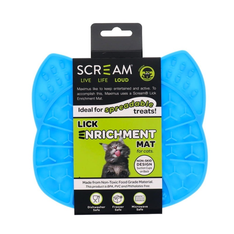 Scream Lick Enrichment Mat Suction Base – Cat Face
