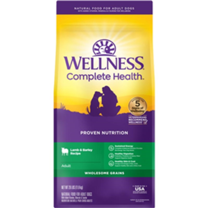 Wellness Complete Health Adult Lamb & Barley Recipe Dry Dog Food