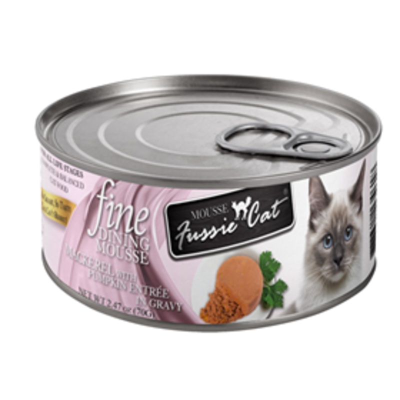 Fussie Cat Fine Dining Mousse Mackerel with Pumpkin 2.47oz