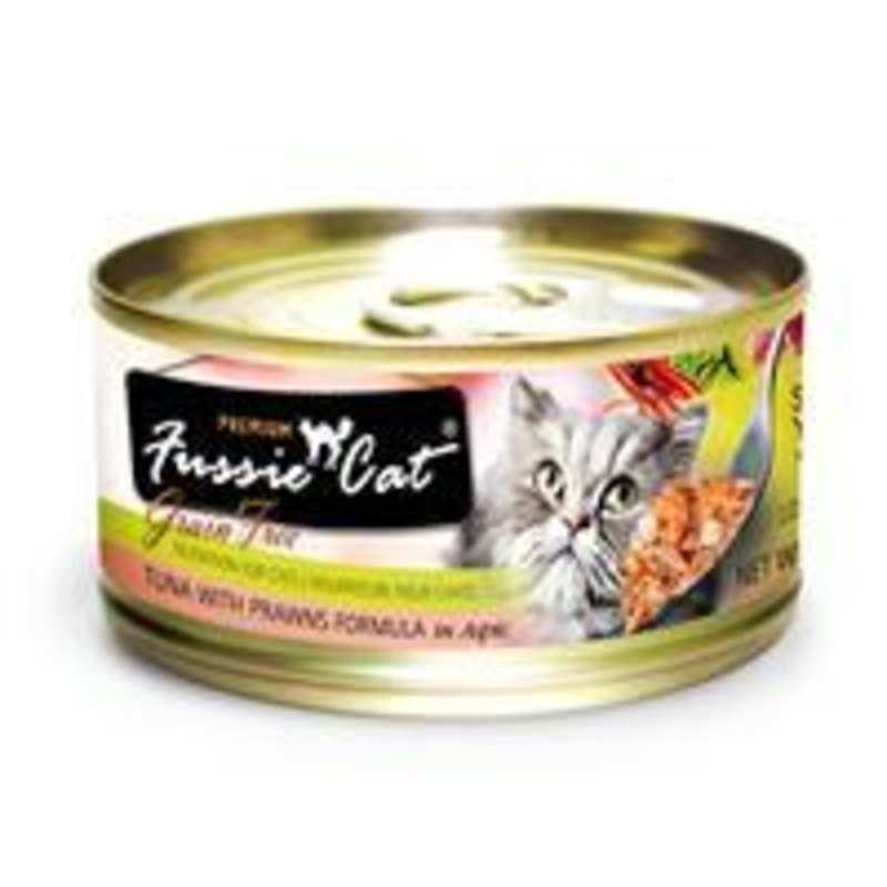 Fussie Cat Premium Grain Free Tuna & Prawn 2.82oz Can