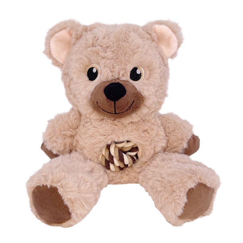 KONG Knots Teddy Medium|Light Brown|Dark Brown