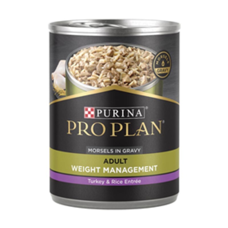 Purina Pro Plan Adult Weight Management Turkey & Rice Entree Morsels in Gravy Wet Dog Food 13 oz.