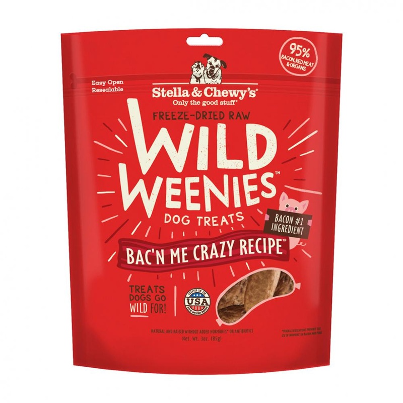 Stella & Chewy’s Freeze-Dried Raw Bac’n Me Crazy Recipe Wild Weenies Dog Treats