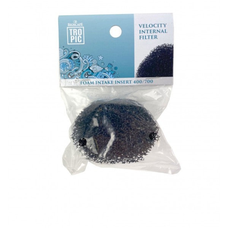 Bioscape Velocity Internal Aquarium Filter Black Foam Intake Insert – 1 Pack