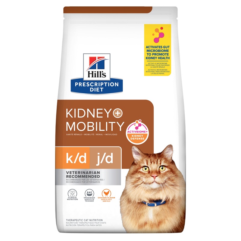 Hill’s Prescription Diet k/d Kidney + j/d Mobility Care Dry Cat Food 2.88kg