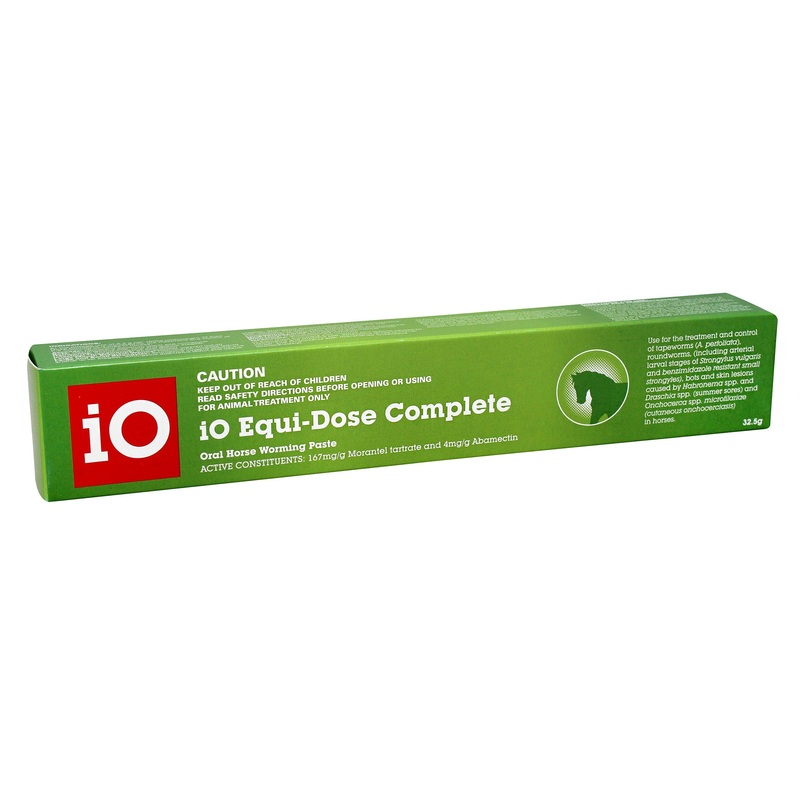 iO Equi-Dose Complete Horse Wormer Paste – Green Tube