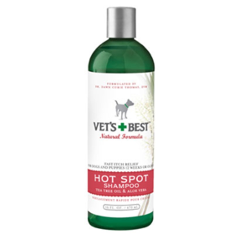Vet’s + Best Hot Spot Itch Relief Shampoo for Dogs, 16 oz.