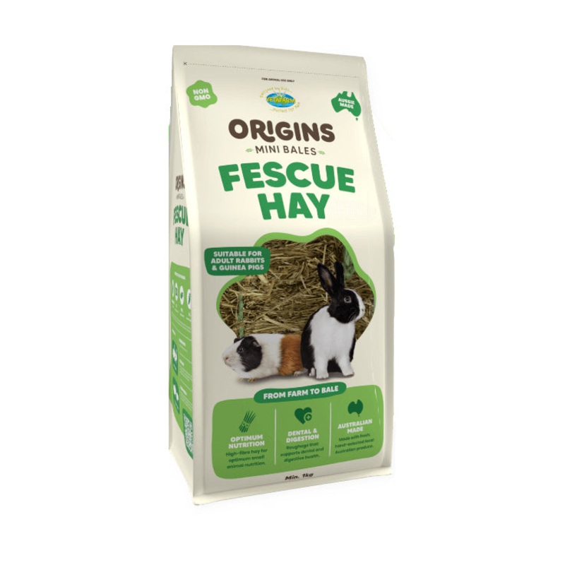 Vetafarm Origins Mini Bales Fescue Hay 1kg