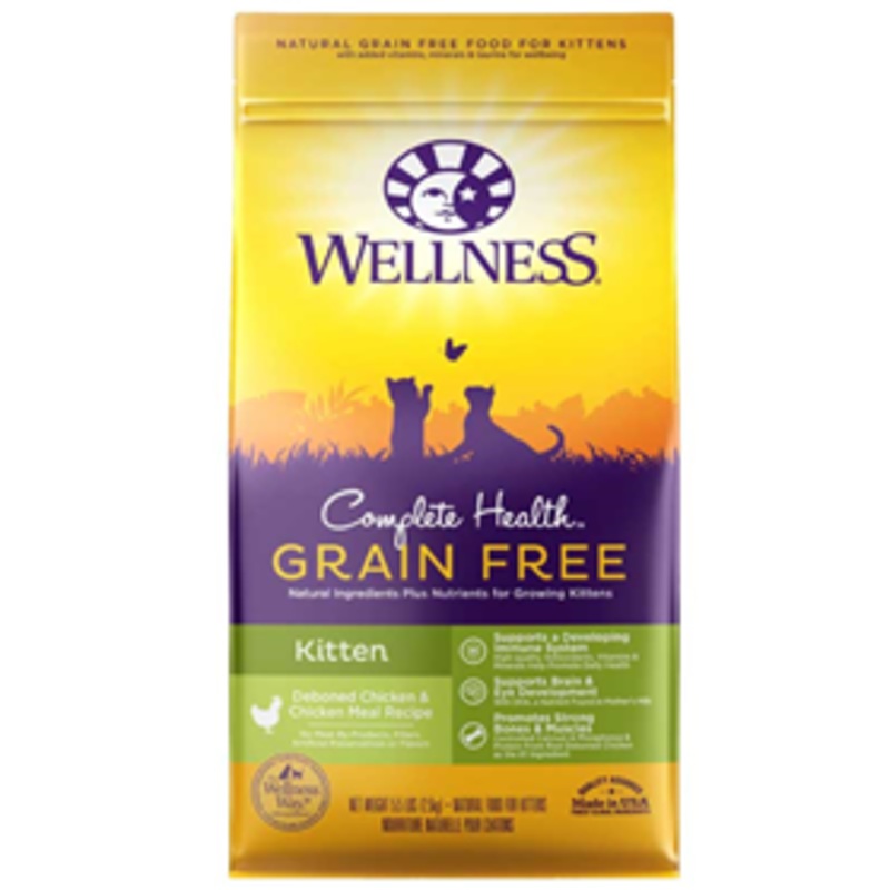 Wellness Complete Health Grain Free Kitten Deboned Chicken & Chicken Meal Recipe Cat Food 5.5 lb