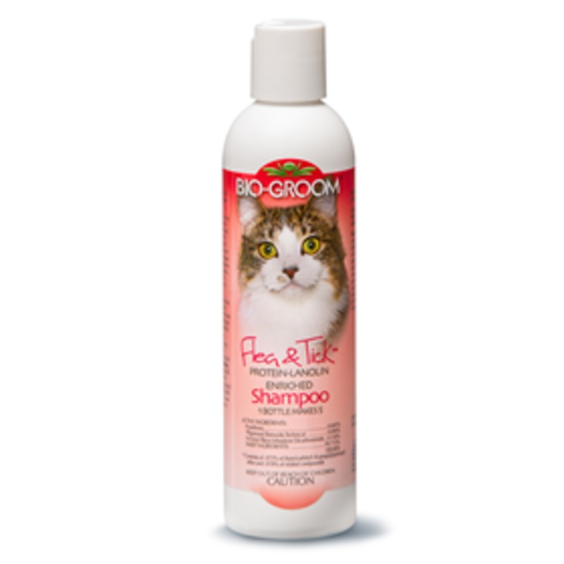 Bio-Groom Flea & Tick Shampoo for Cats, 8 oz.