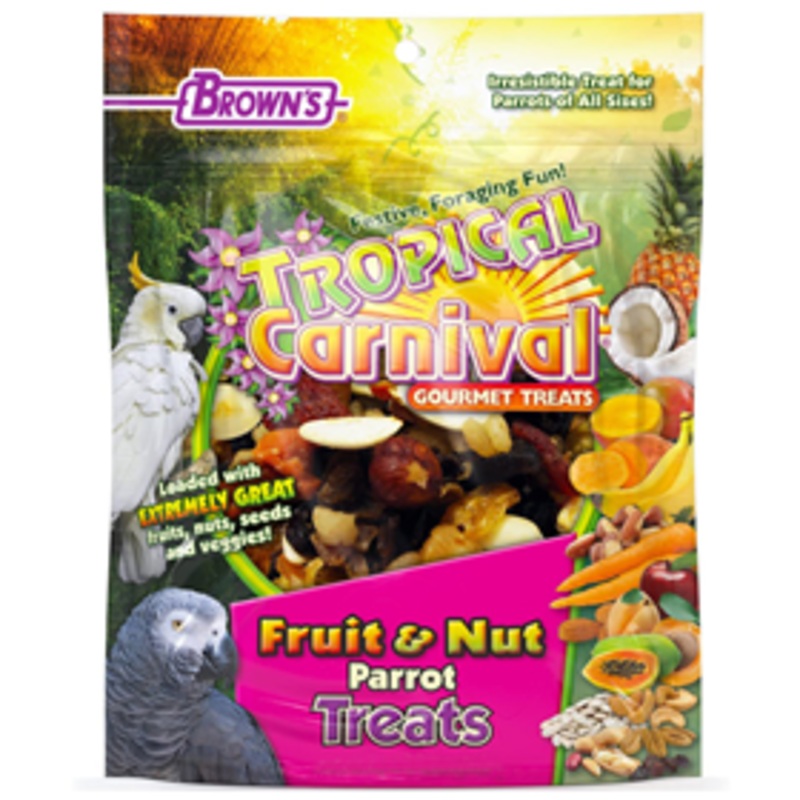 FM Brown’s Tropical Carnival Fruit & Nut Parrot Treat 12 oz.
