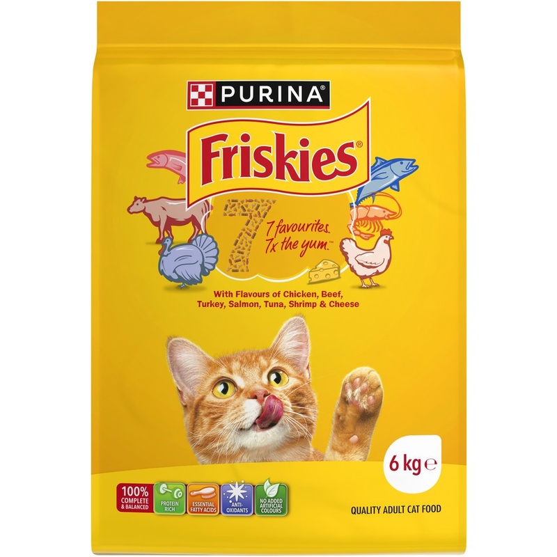 Friskies 7 Flavours Adult Dry Cat Food 6kg