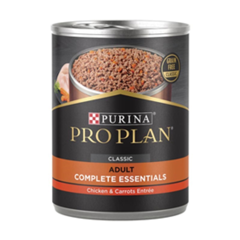 Purina Pro Plan Complete Essentials Grain Free Adult Chicken & Carrots Entree Classic Wet Dog Food 13 oz.