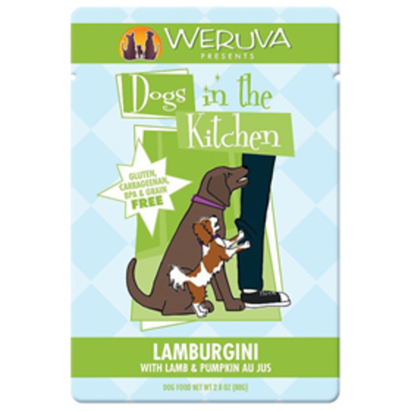 WERUVA Dogs In The Kitchen GF Lamburgini with Lamb & Pumpkin 2.8oz Pouch